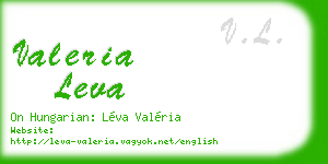valeria leva business card
